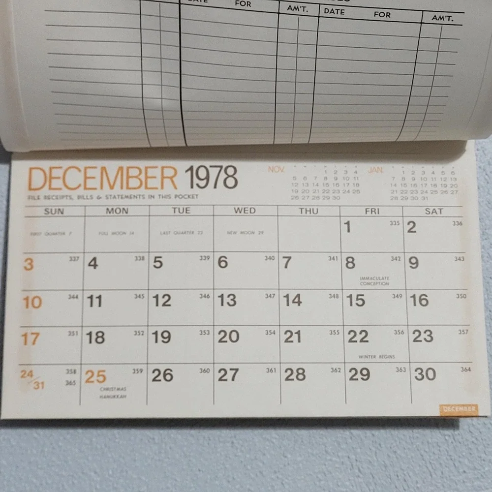 1978 Clintonville CoopWall Calendar‎ Pencil Holder Clintonville Wisconsin